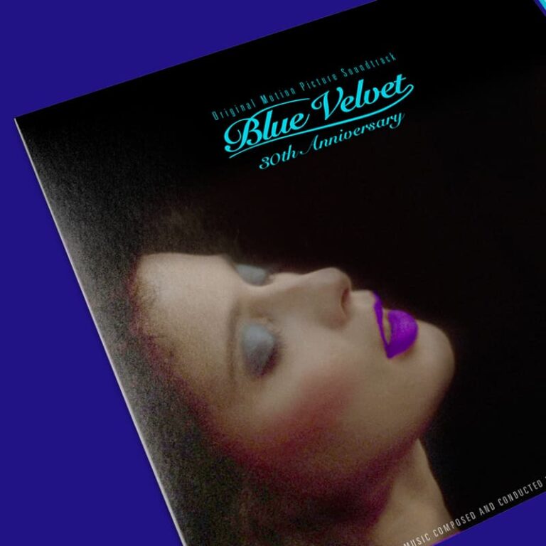 Création graphique du vinyle Blue Velvet de David Lynch