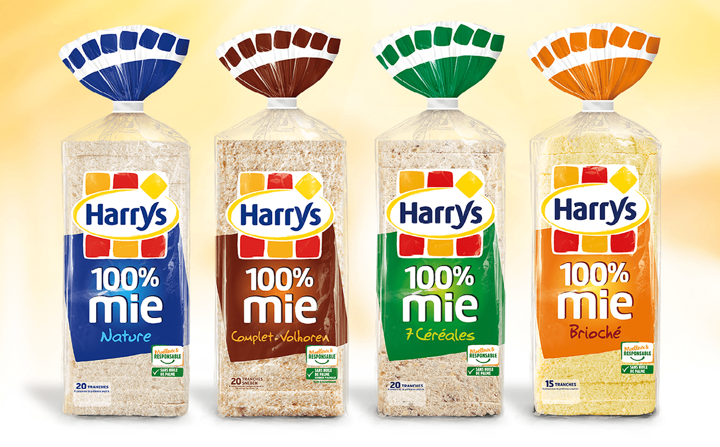 Gamme packaging pains de mie Harrys 