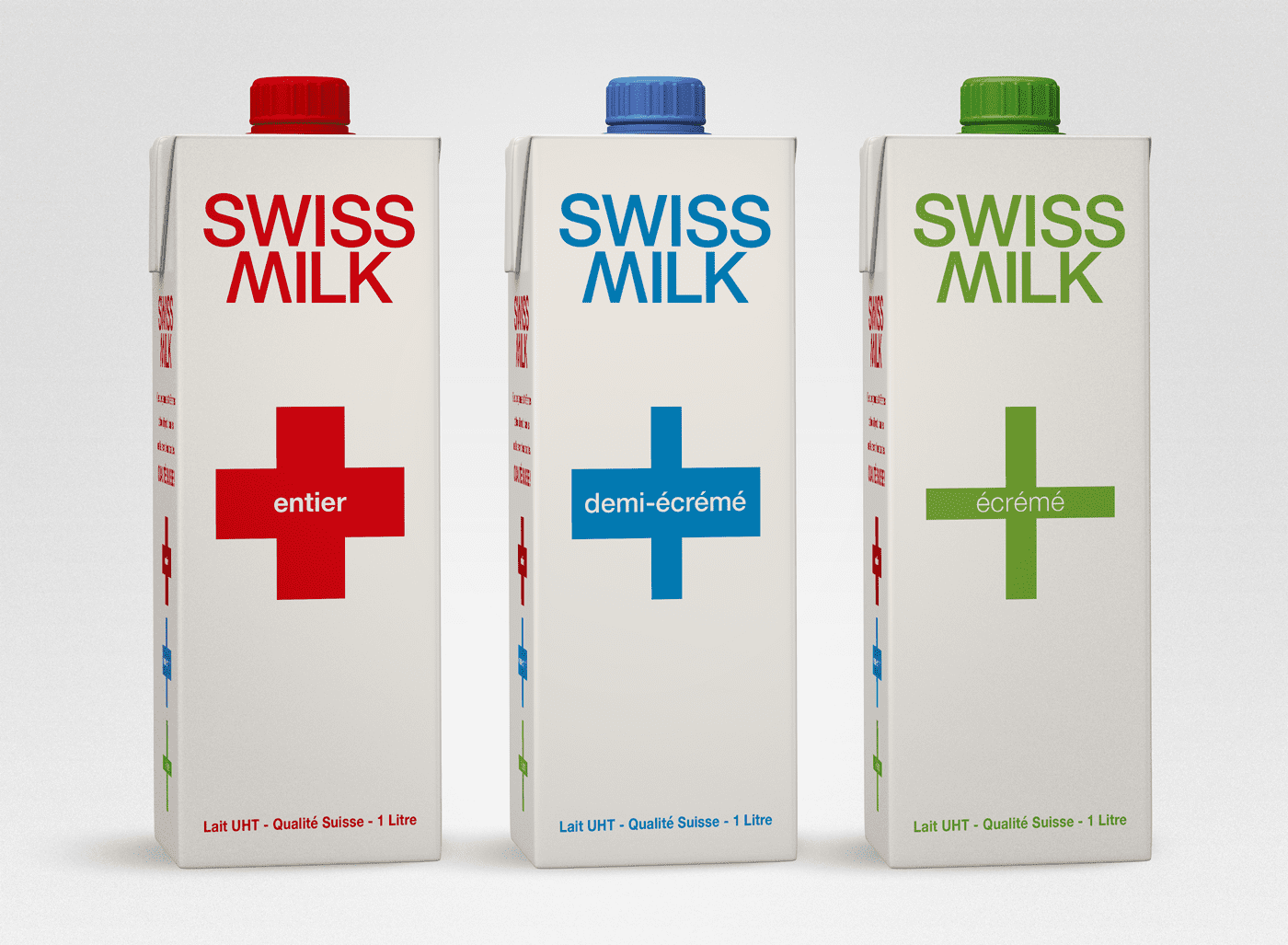 Packaging lait Swiss Milk éco-conception éco-encrage 