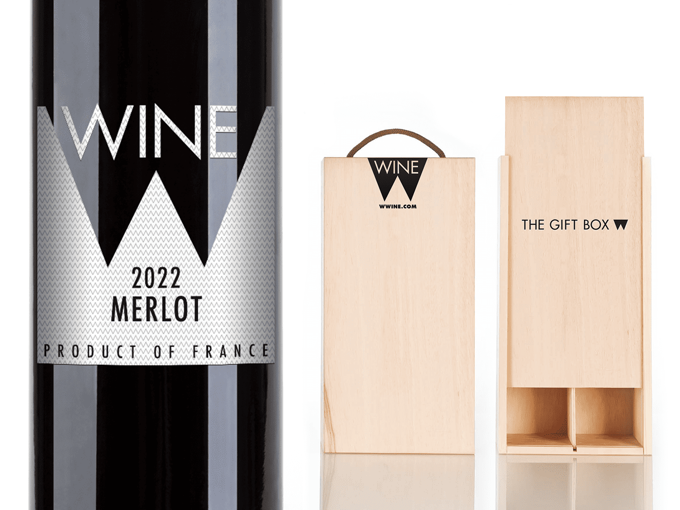 Création branding packaging pour le vin W Wine